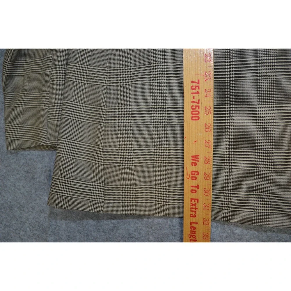 VTG Polo Ralph Lauren Blazer Men 42 Brown Plaid Check Houndstooth Sport Coat USA
